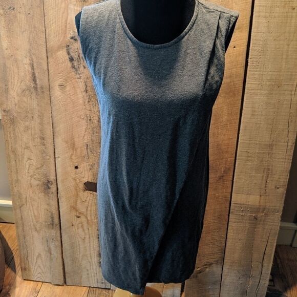 J.Crew Drapey Knit Dress size medium grey Heather - Picture 2 of 5
